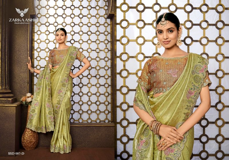 SRIVALI By Zarkaashi Tissue Designer Saree